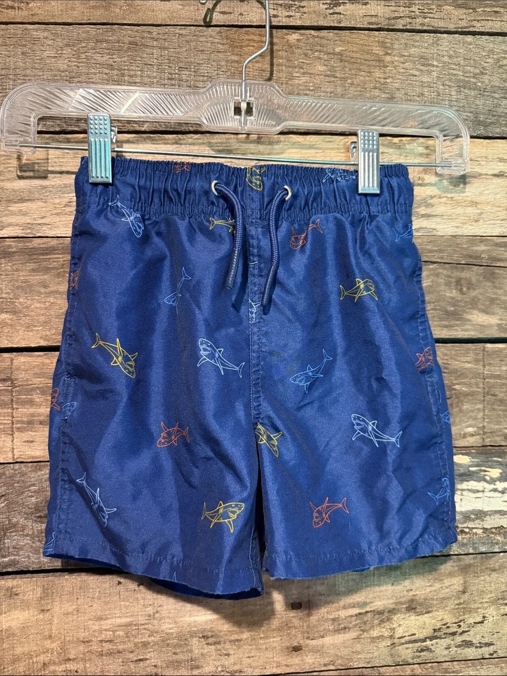 💚💰BOGO FREE Thereabouts Fish Print Boys’ Swim Trunks XXS 4-5